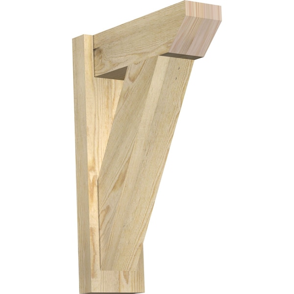 Ekena Millwork Traditional Slat Rough Sawn Outlooker, Douglas Fir, 6"W x 16"D x 24"H OUT06X16X24TRA06RDF - main